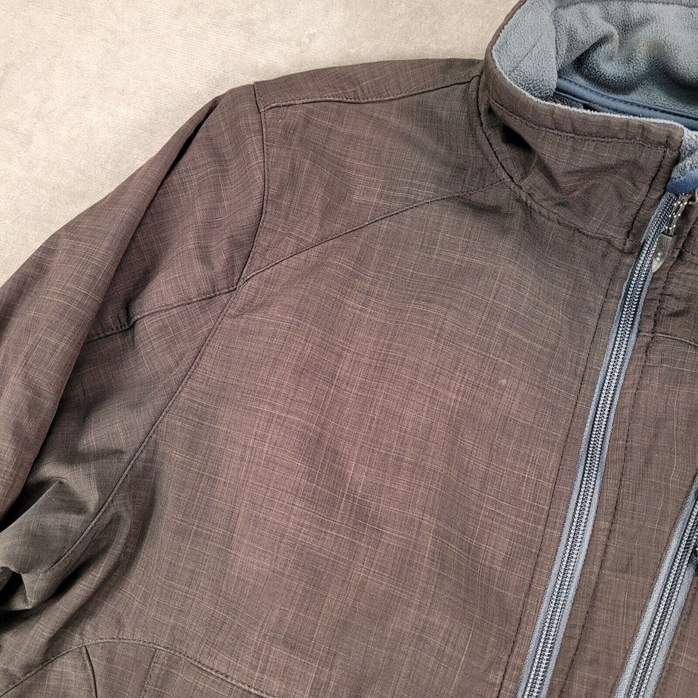 Black Diamond Full Zip Mock Neck Jacket Fleece Lined Black Mens Size Medium - Picture 5 of 10